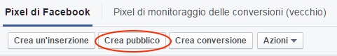 creazione pubblico pixel di facebook creazione pubblico pixel di facebook