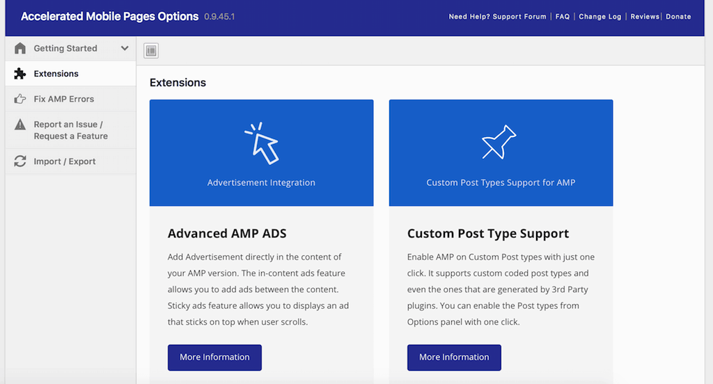 Scariare l'estenzione AMP ADS