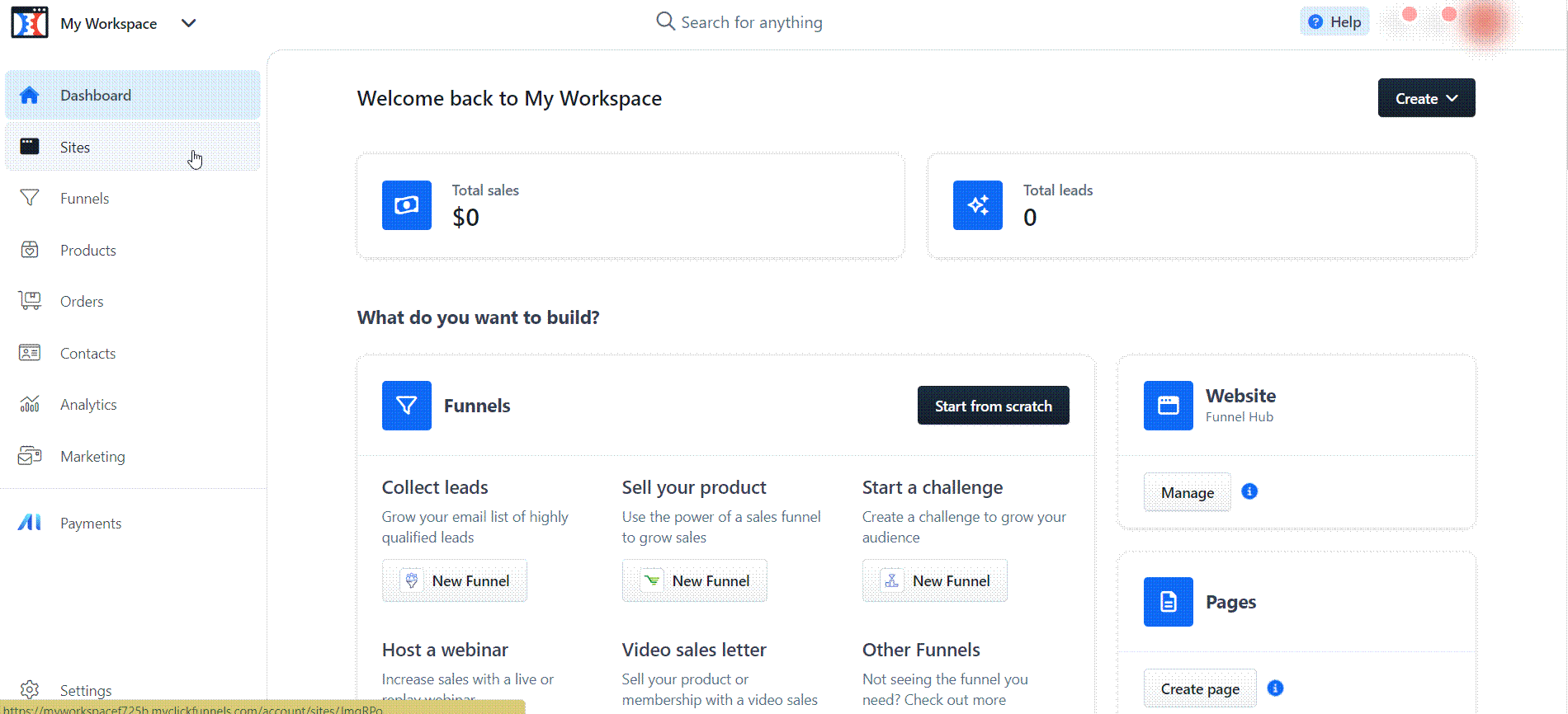 siti web clickfunnels