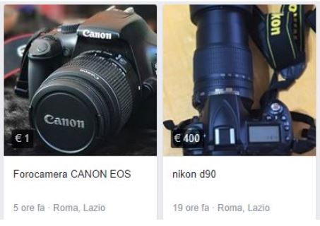 facebook marketplace esempio