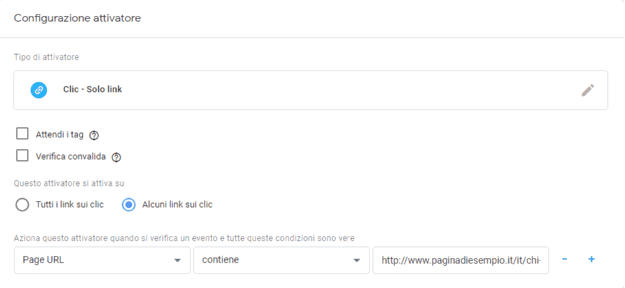 Come tracciare click con Google Tag Manager 4