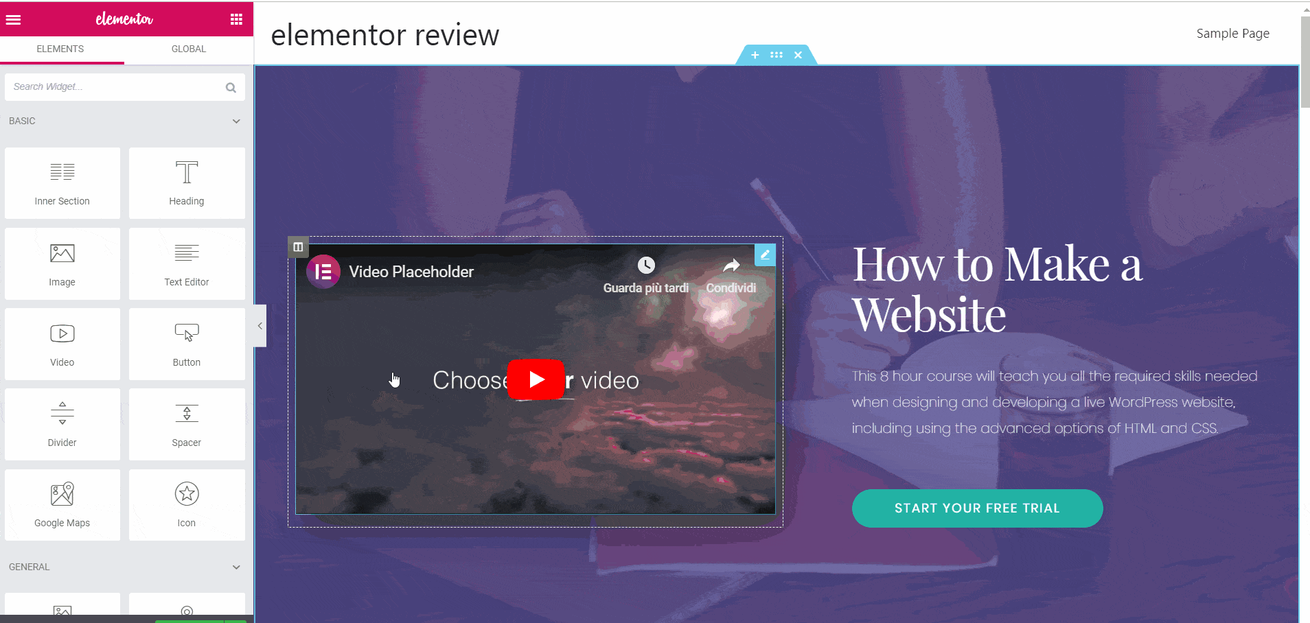 Recensione Elementor: come usare il page builder migliore per Wordpress 17