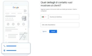 contatti da mostrare ai clienti