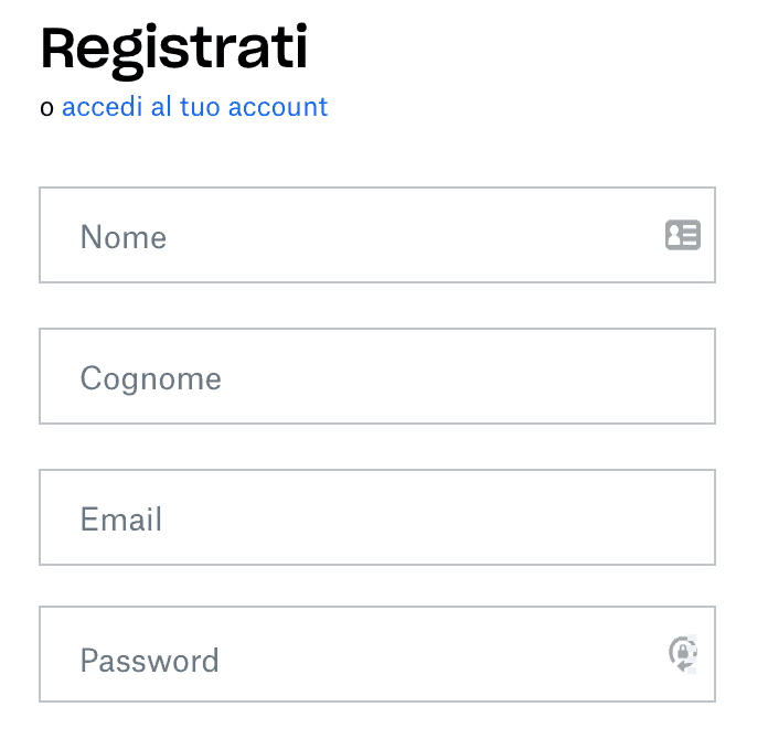 registrazione dropbox
