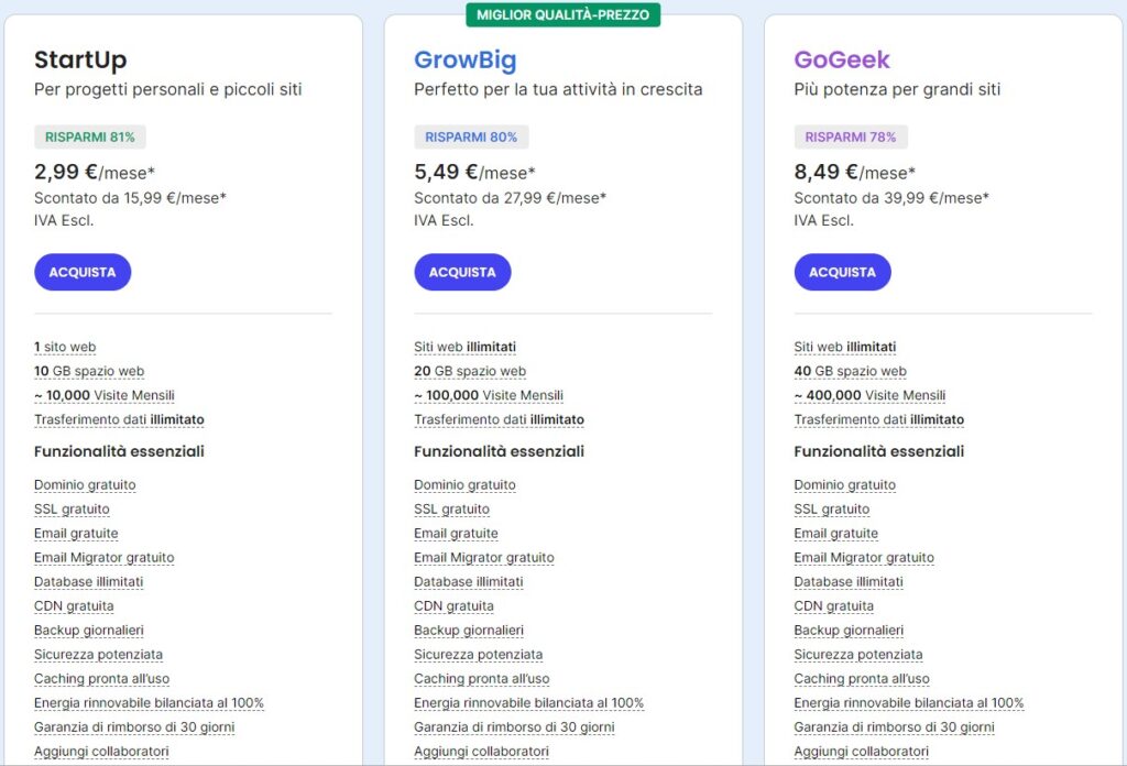 prezzi piani siteground prezzi piani siteground
