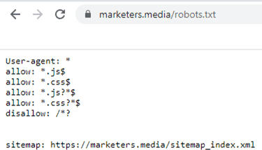 robots txt