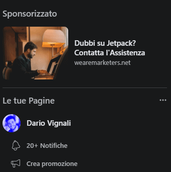 Facebook Ads su Colonna Destra Facebook Ads su Colonna Destra