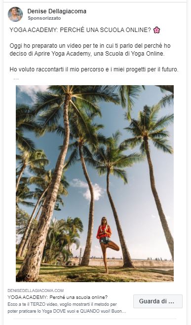 Facebook ads yoga academy retargeting Facebook ads yoga academy retargeting