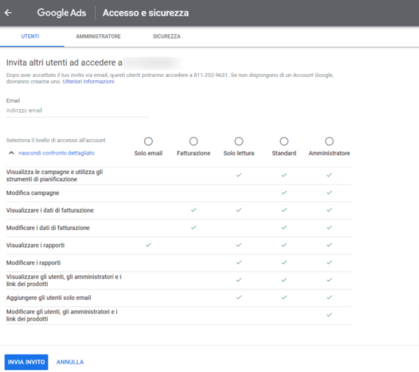 Google-ADS accesso Google-ADS accesso