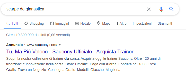 Google Ads annuncio base Google Ads annuncio base