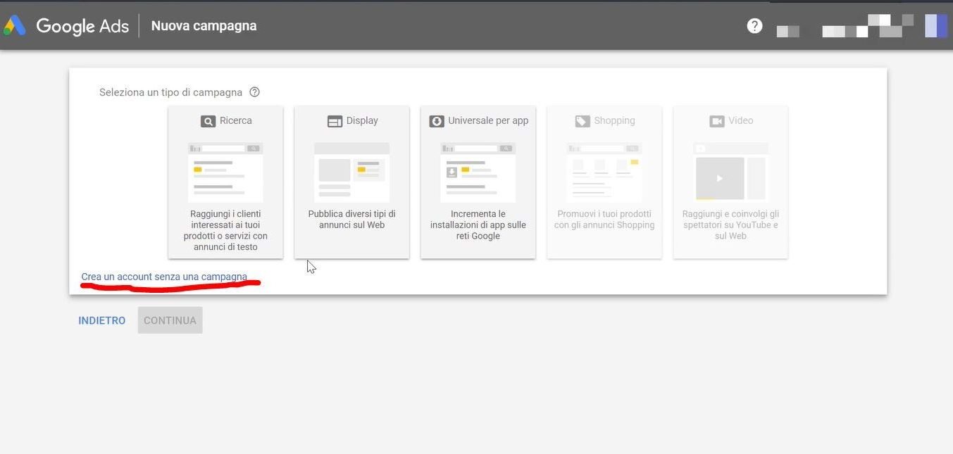Google-Ads-creazione account Google-Ads-creazione account