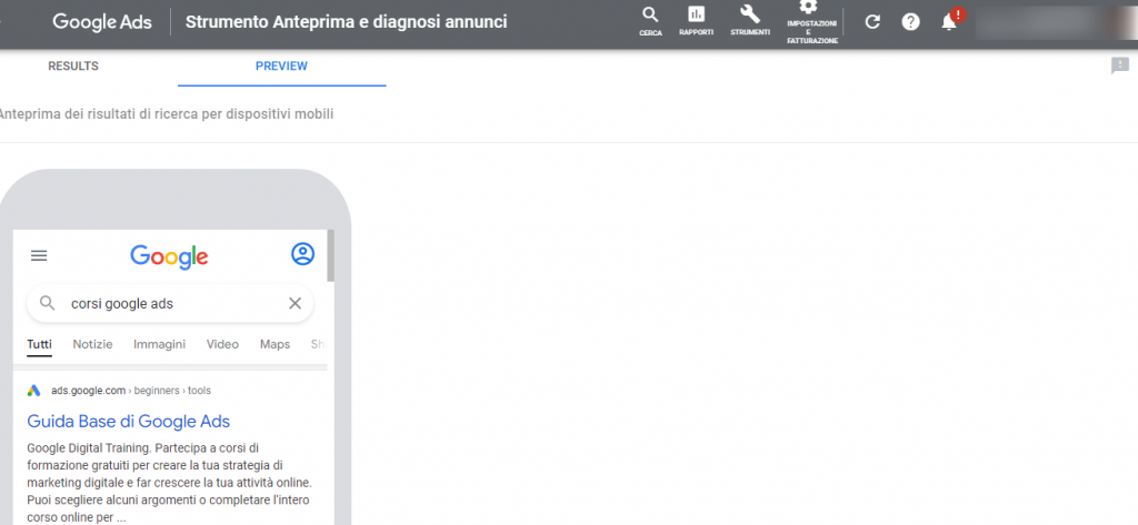 Google-Ads diagnosi annunci Google-Ads diagnosi annunci