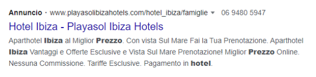 Google Ads estensione callout Google Ads estensione callout