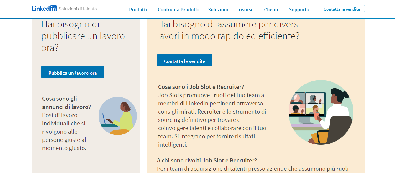 i 2 piani di LinkedIn recruiter i 2 piani di LinkedIn recruiter