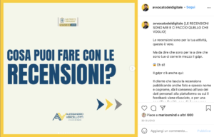alessandro vercellotti esempio post instagram