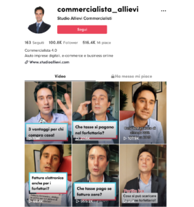 studio allievi profilo tiktok