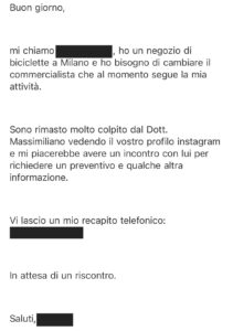 studio allievi richiesta mail