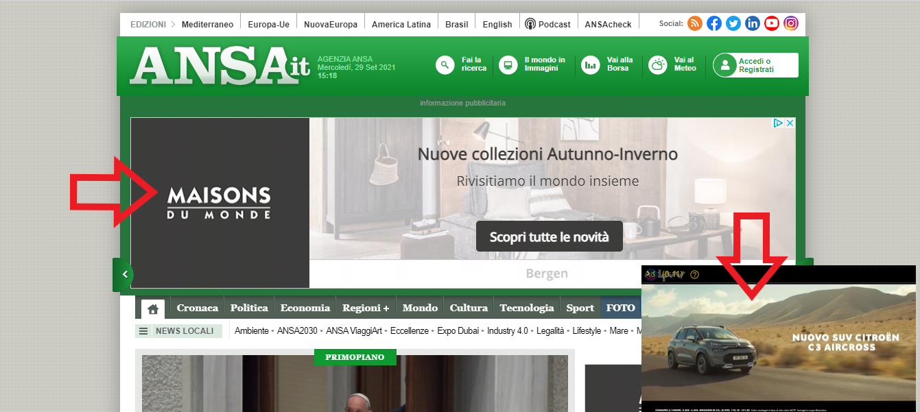 esempio di campagna display di google ads