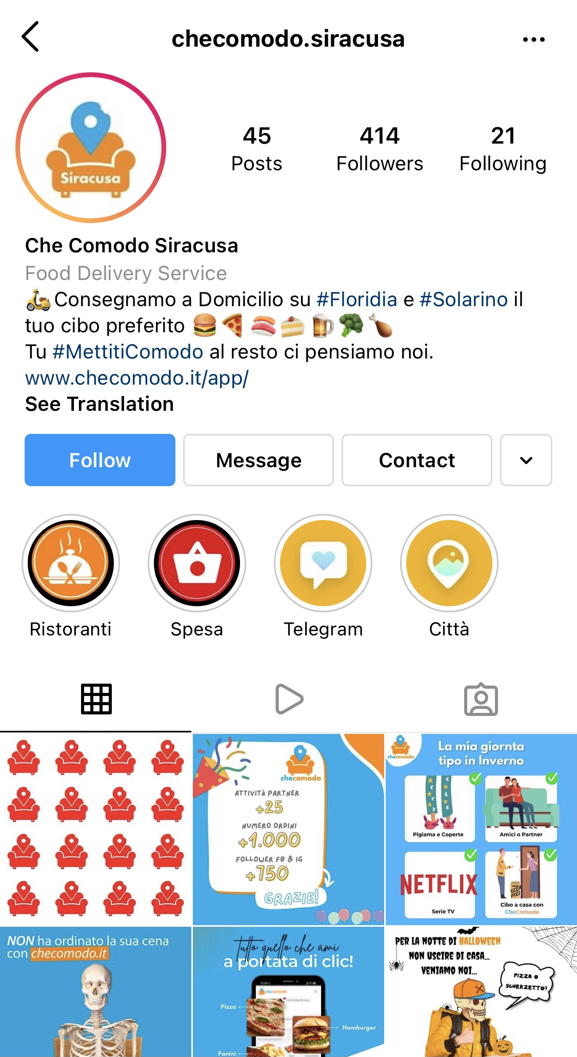 checomodo profilo instagram