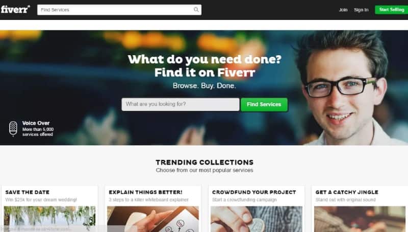 lavorare da casa offrendo servizi con fiverr