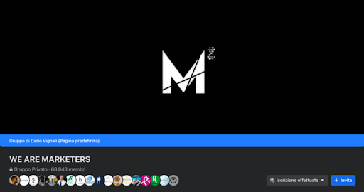 La nostra community gratuita principale su Facebook