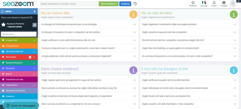 dashboard seozoom
