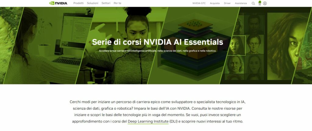 corsi di intelligenza artificiale Nvidia