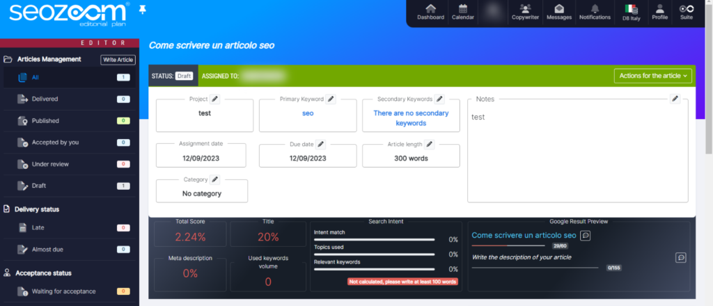 strumenti editoriali seozoom