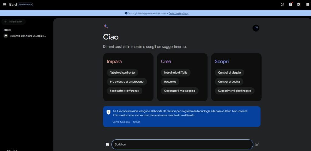 siti di intelligenza artificiale bard