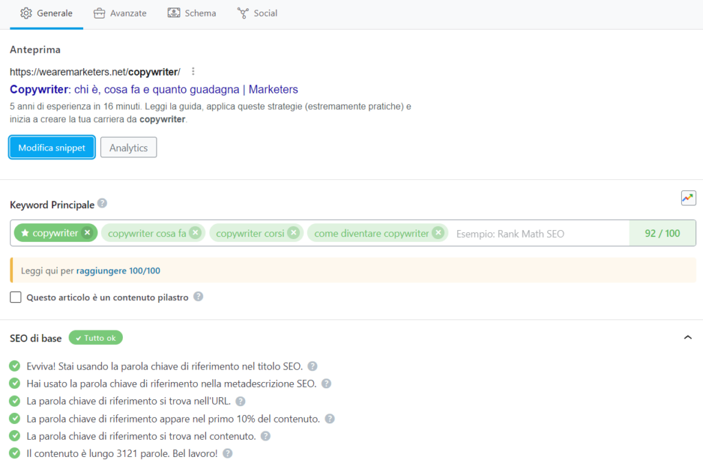 ottimizzazione SEO con rank math ottimizzazione SEO con rank math
