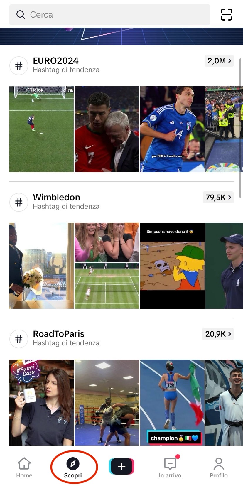 sezione esplora tik tok sezione esplora tik tok