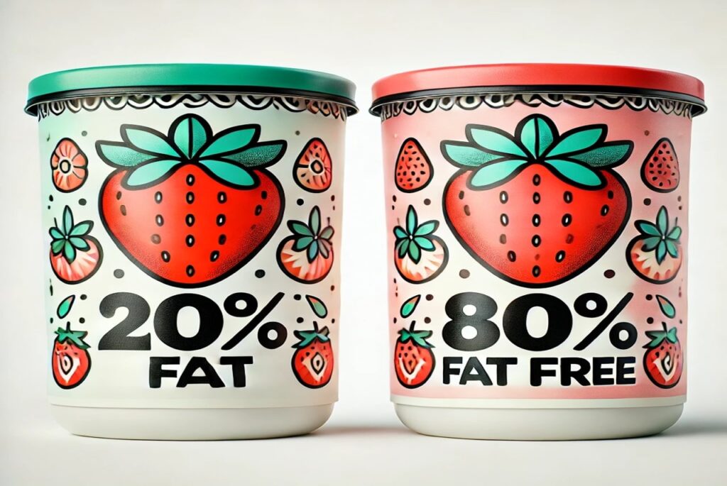 esempio effetto framing yogurt