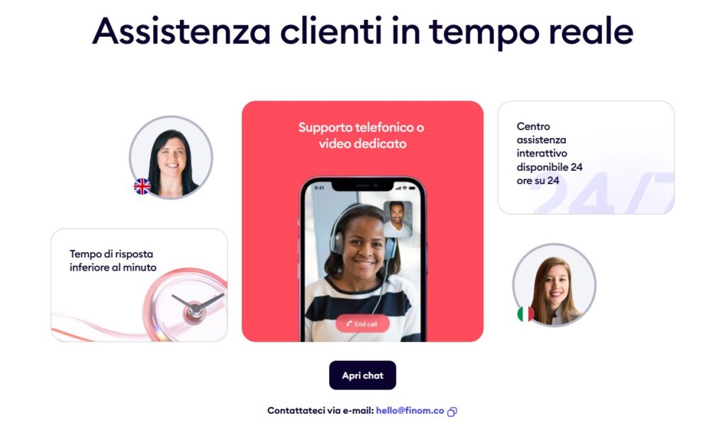 assistenza clienti finom