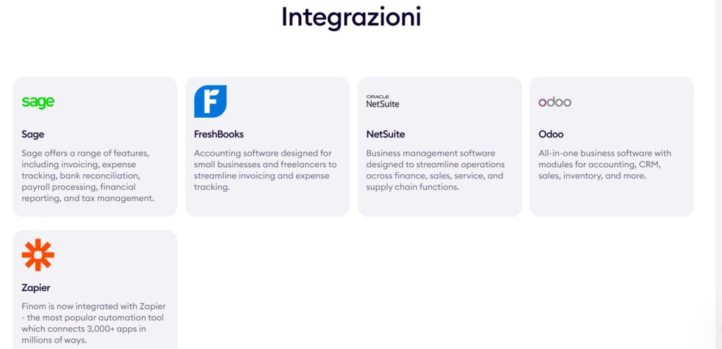 integrazioni finom